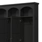 HOMLUX 5-Hook Hall Tree with 3 Hidden Storage in Black and Walnut, , large