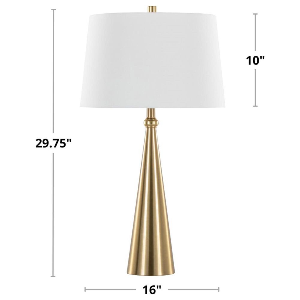 LumiSource Cone Metal Table Lamp in Gold (Set of 2), , large