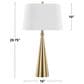LumiSource Cone Metal Table Lamp in Gold (Set of 2), , large