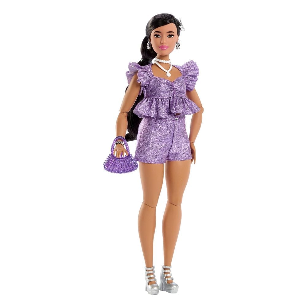 Barbie Deluxe Style - Metallic Outfit Doll No. 8 in Amethyst, Black, White and Silver, , large
