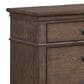 Riva Ridge Oxford King Sleigh Bed with Two Nightstands in Cocoa with AC Oulets and USB Ports, , large