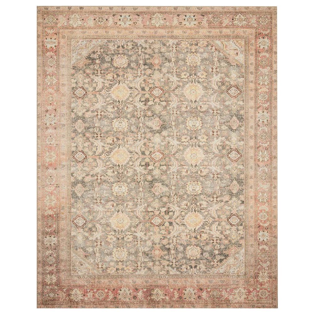 Magnolia Home Deven DEV-06 3"6" x 5"6" Charcoal and Blush Area Rug, , large