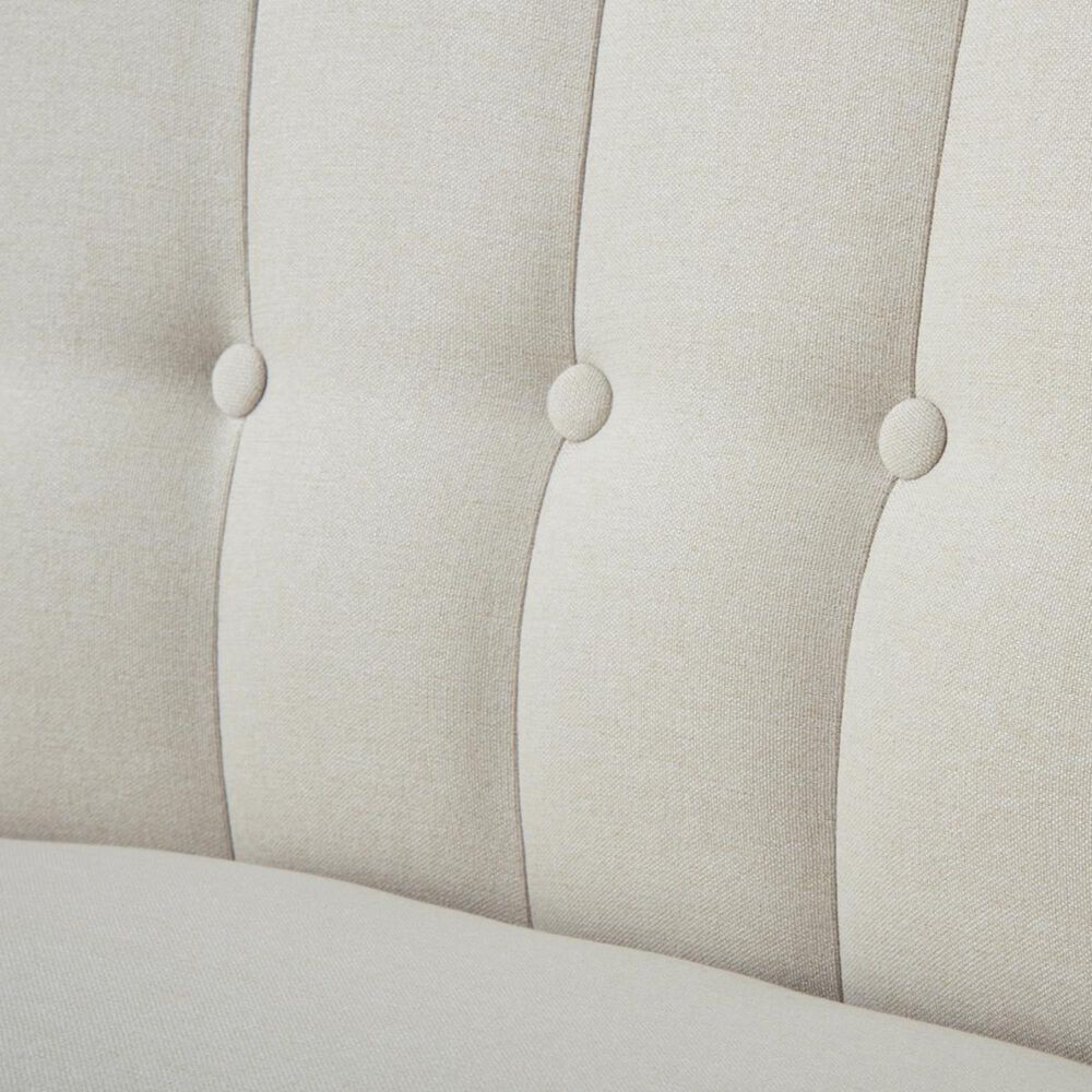 Jennifer Taylor Home Becca Channel and Button Tufted Settee in Sky
