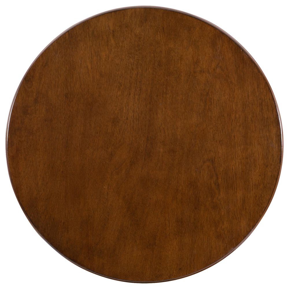 Linon Home Decor Rainbow Round Side Table in Hazelnut, , large