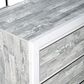 Titanic Furniture Artic 6-Drawer Dresser in Gray and White, , large