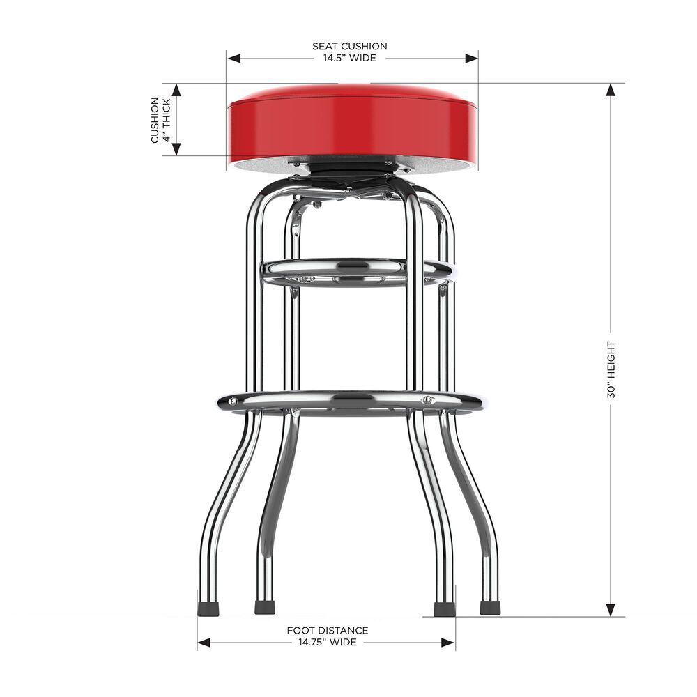 Imperial International Kansas City Chiefs Swivel Bar Stool, , large