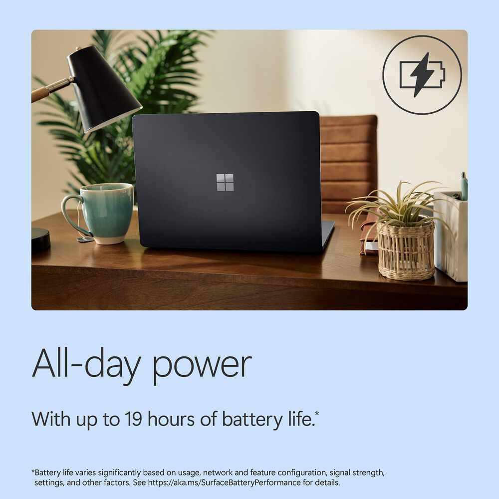 Microsoft Surface Laptop | 15-inch | Snapdragon X2 Elite (12 core) | 16GB RAM | 1TB SSD | Black | Windows 11 | (Latest Model, 8th Edition), , large