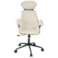 Lumisource Spectre Adjustable Office Chair in Cream/Walnut, , large