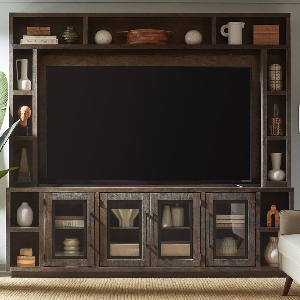 Riva Ridge Paige 97&quot; Console with Hutch in Brindle, , large