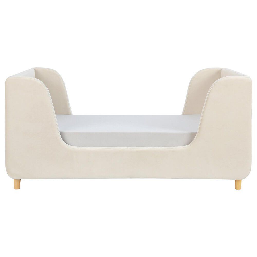 Baby Appleseed Bodhi Toddler Bed in Almond Velvet, , large