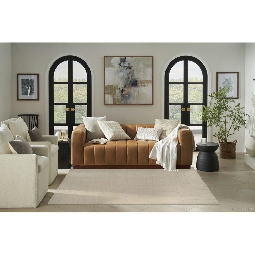 Nourison Blanco BLO02 5&#39;3&quot; x 7&#39;5&quot; Ivory Area Rug, , large