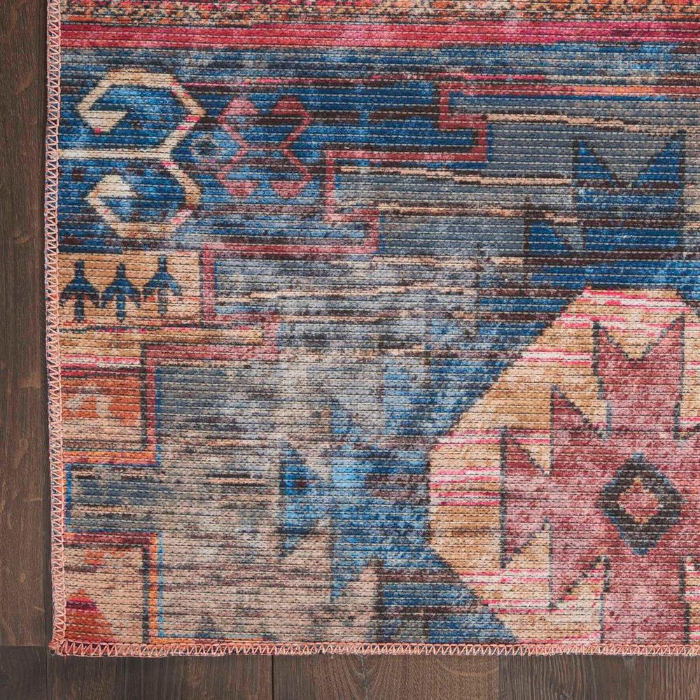 57 Grand by Nicole Curtis Series 1 2&#39; x 3&#39;9&quot; Blue, Green and Ivory Area Rug, , large