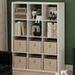 HOMLUX 12-Cube Reversible Open Back Bookshelf in White, , large