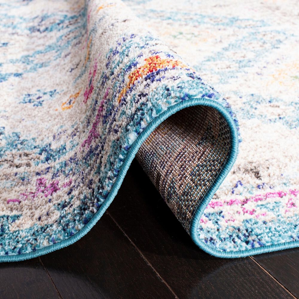Safavieh Madison MAD418N 2&#39;2&quot; x 6&#39; Dark Blue and Yellow Runner, , large