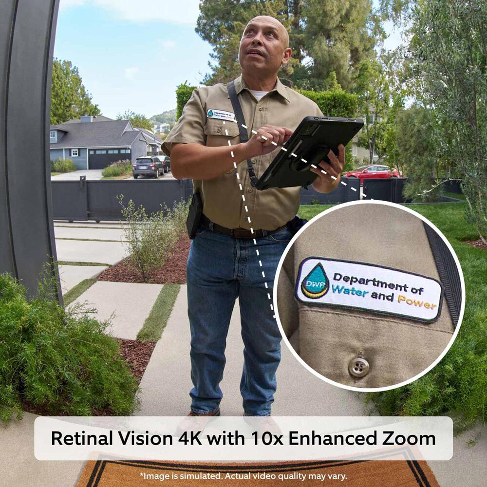 Ring Wired Doorbell Pro with Retinal 4K in Deep Silver, , large