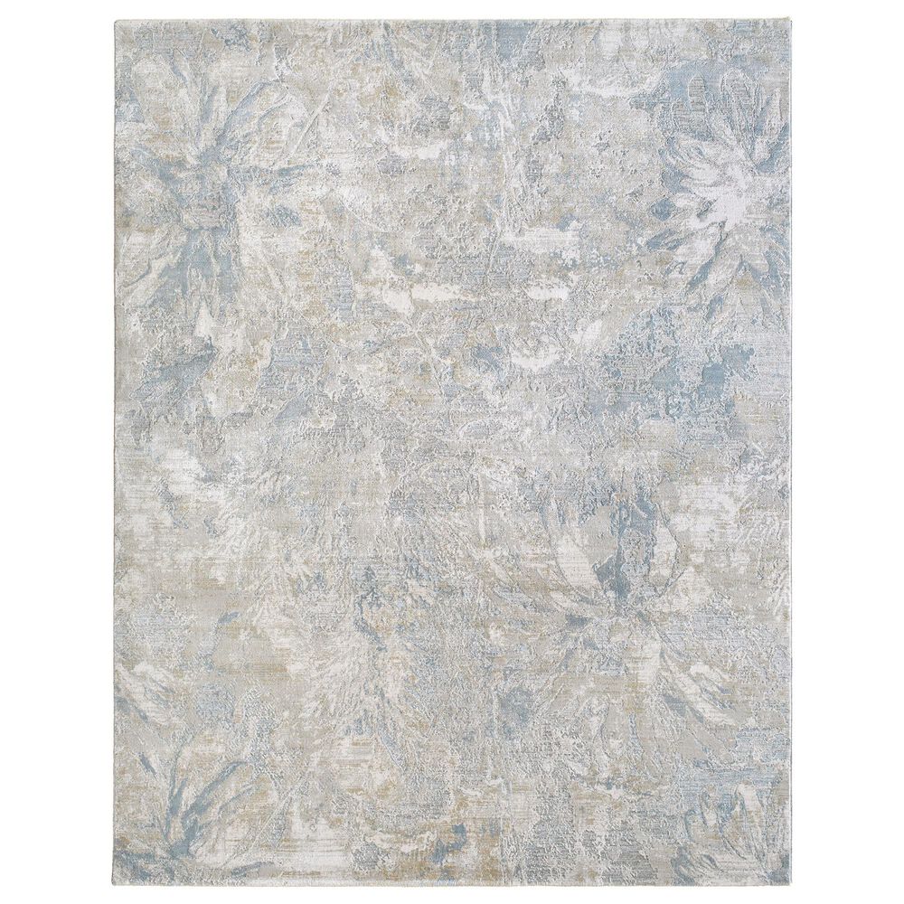 Surya Brunswick Light Gray, Cream, Charcoal, Mustard and Blue 10" x 13"11" Area Rug, , large