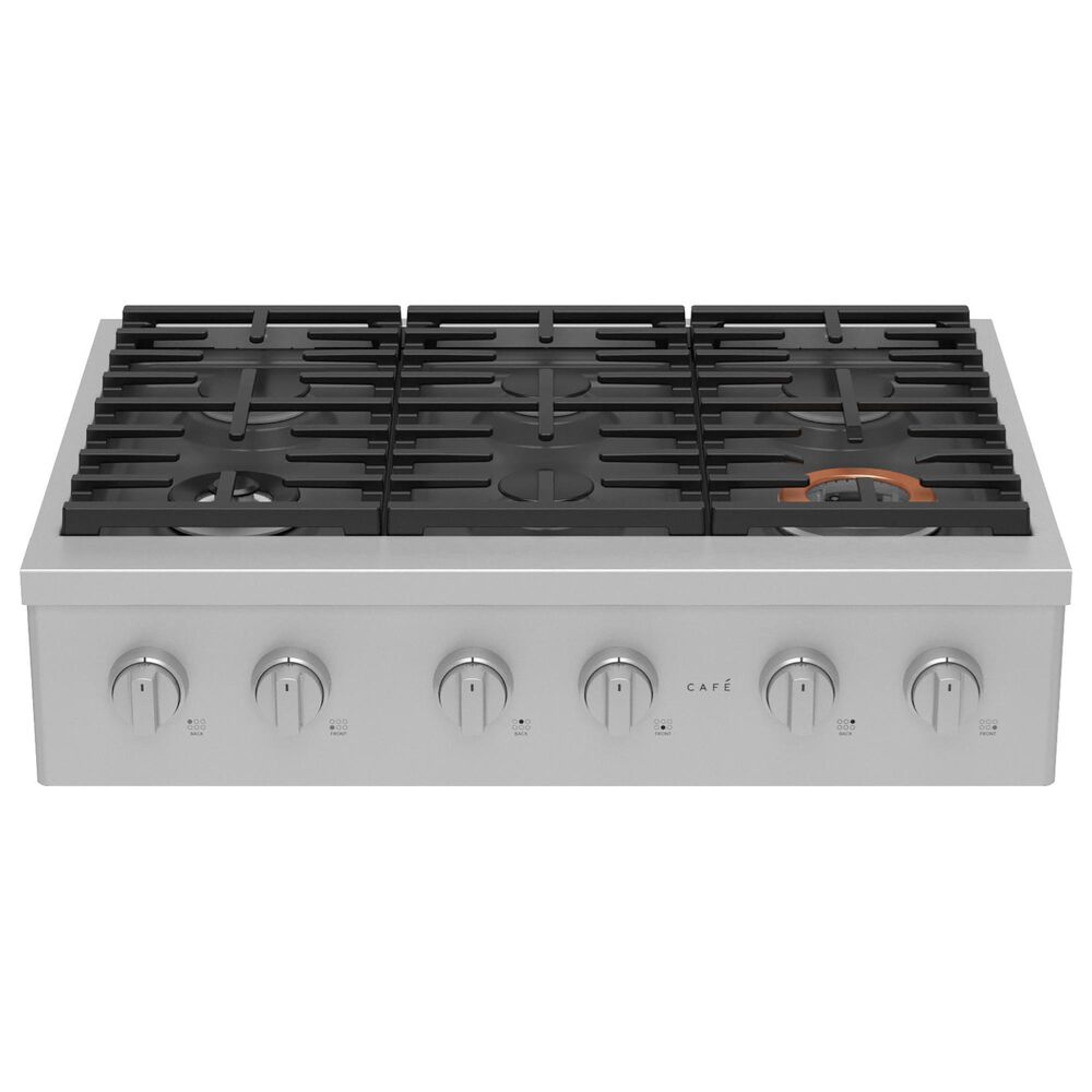 Cafe 36&quot; Natural Gas Rangetop with 6-Burner in Stainless Steel and Brushed Stainless, , large