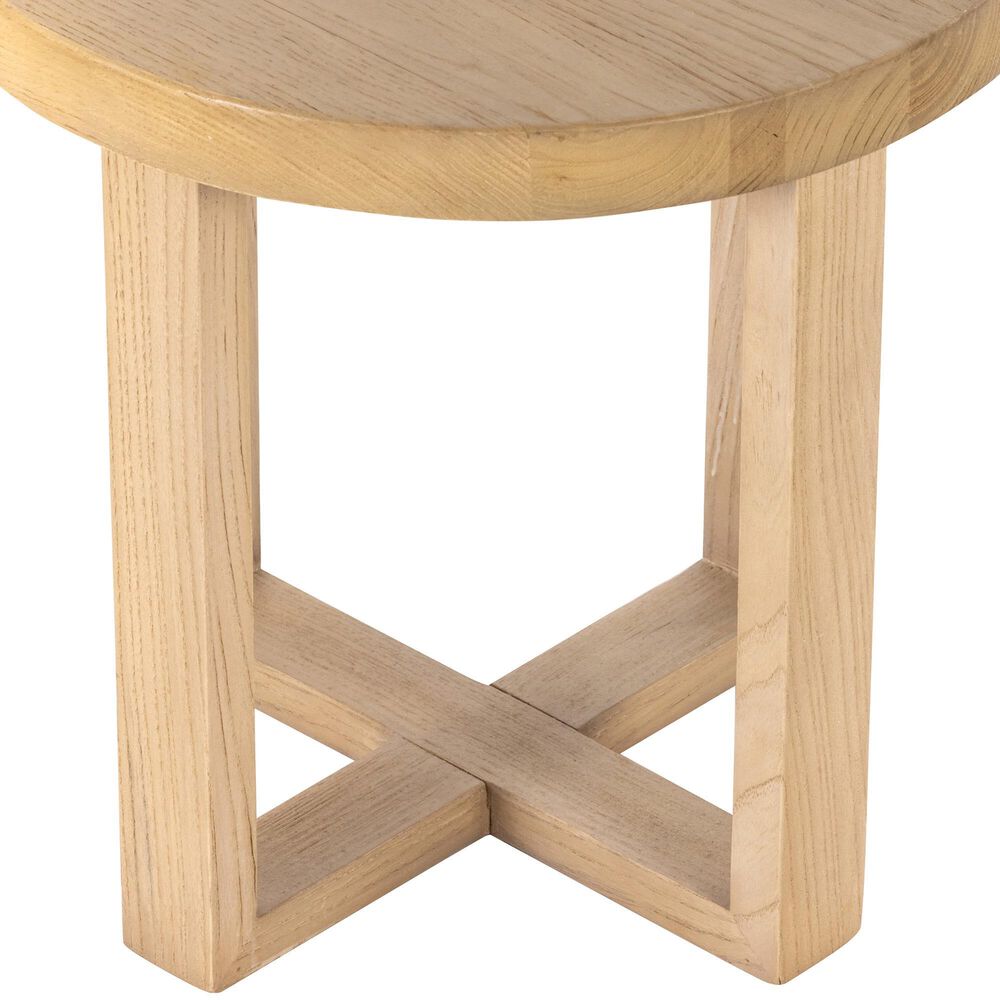 Four Hands Liad End Table in Natural Nettlewood, , large