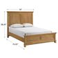 New Heritage Sunstone Queen Panel Bed in Honey, , large