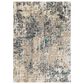 Surya Pune PUN-2301 Tan, Charcoal, Light Beige, Dark Brown, Black, Deep Teal and Sky Blue 8"10" x 12"4" Area Rug, , large