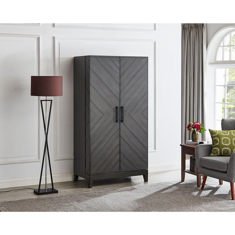 Imperial Sophia Bar Cabinet in Smoke, , large