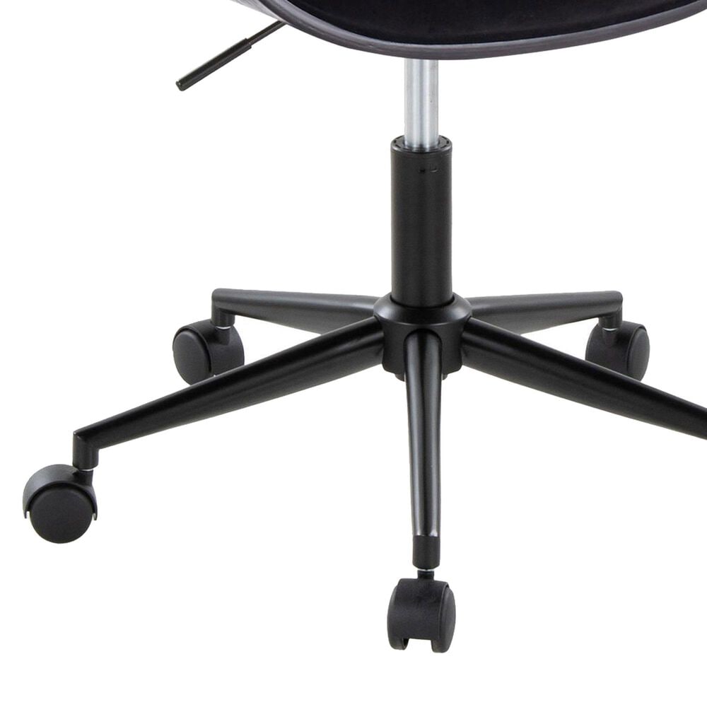 Lumisource Vintage Mod Office Chair in Black, , large