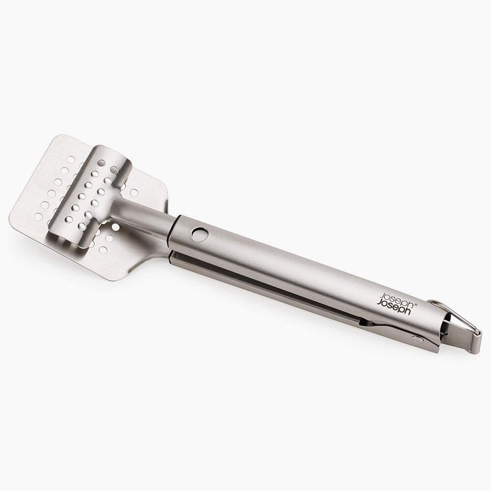 Joseph Joseph GrillOut BBQ Turner Tongs with Retractable Head in Stainless Steel, , large