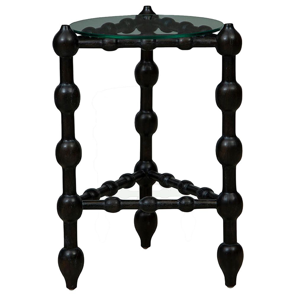 Timeless Designs Macros End Table in Black, , large