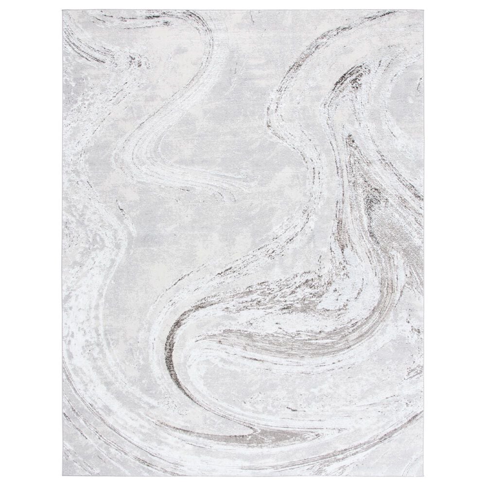 Safavieh Orchard Abstract 9" x 12" Grey and Light Grey Area Rug, , large