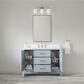 37B Fenwick 48" Single Bathroom Vanity in Soft Blue with Glossy White Composite Stone Top and Backsplash, , large