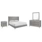 New Heritage Design Huxley 4-Piece Queen Bedroom Set in Gray, , large