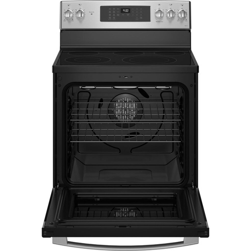 GE Profile 6.2 Cu. Ft. Smart Freestanding Electric Convection Range in Stainless Steel and Black, , large