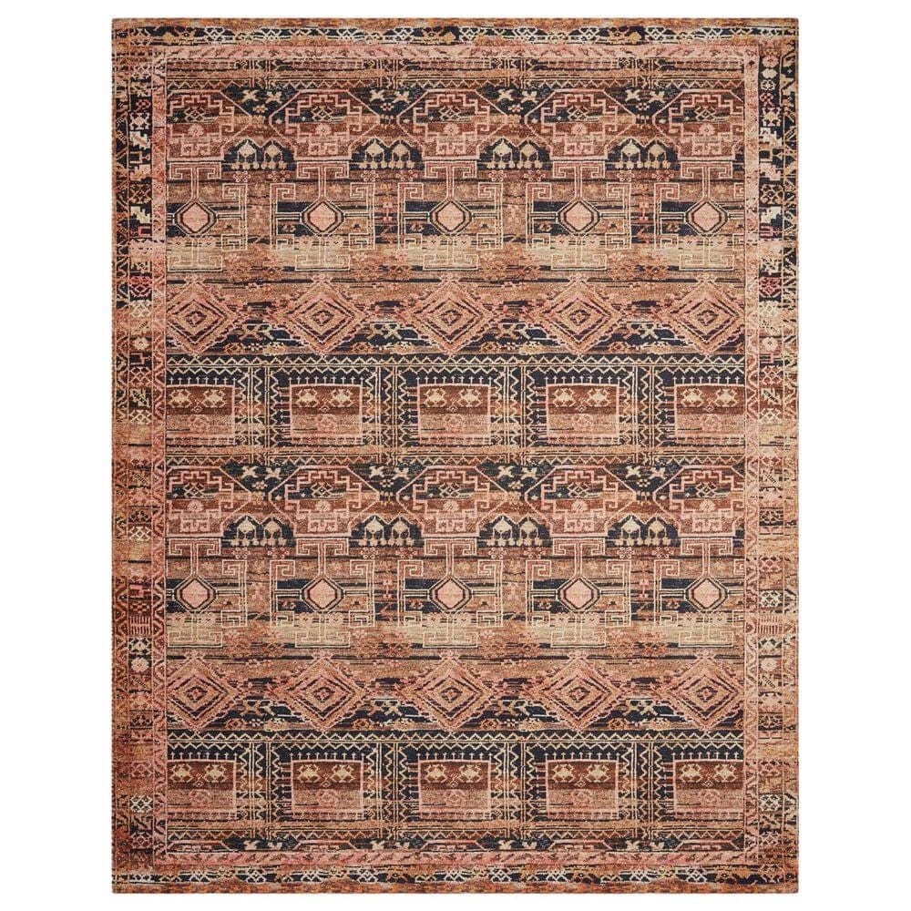 Loloi II Layla  5" x 7"6" Mocha and Blush Area Rug, , large