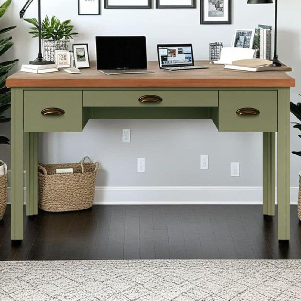 Legends Home Vineyard Writing Desk in Sage and Fruitwood, , large
