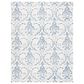 Safavieh Micro-Loop MLP532A 10" x 14" Ivory and Blue Area Rug, , large