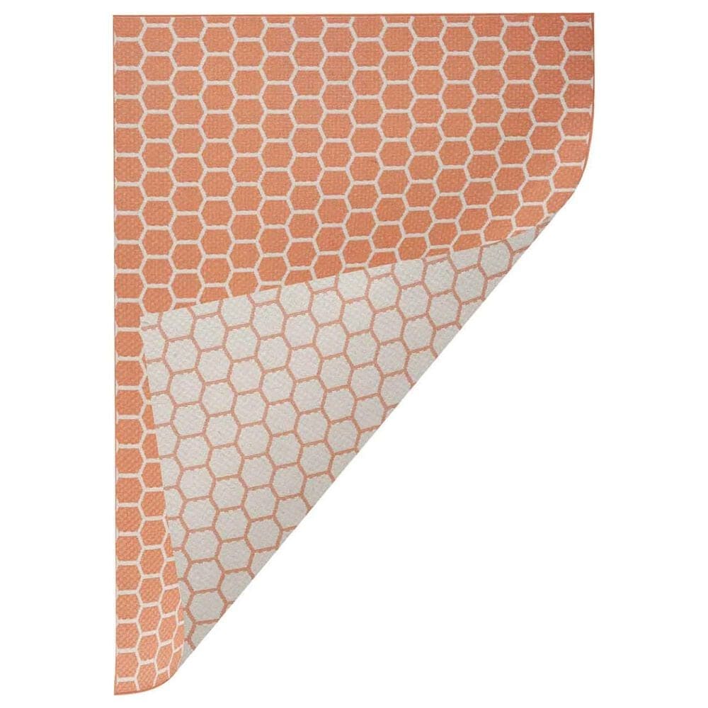 Nourison Twist Reversible 5&#39; x 7&#39; Coral Indoor/Outdoor Area Rug, , large