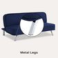 Lifestyle Solutions Toni Convertible Sofa in Navy, , large