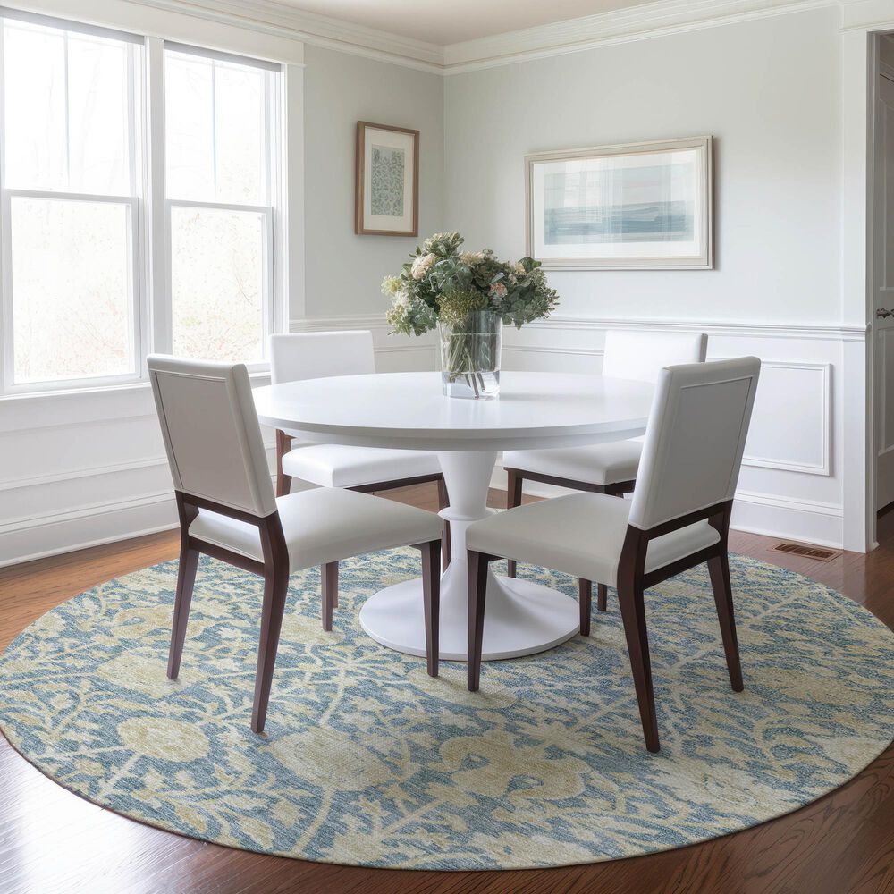 Dalyn Rug Company Solace SL8 8&#39; Round Sky Area Rug, , large