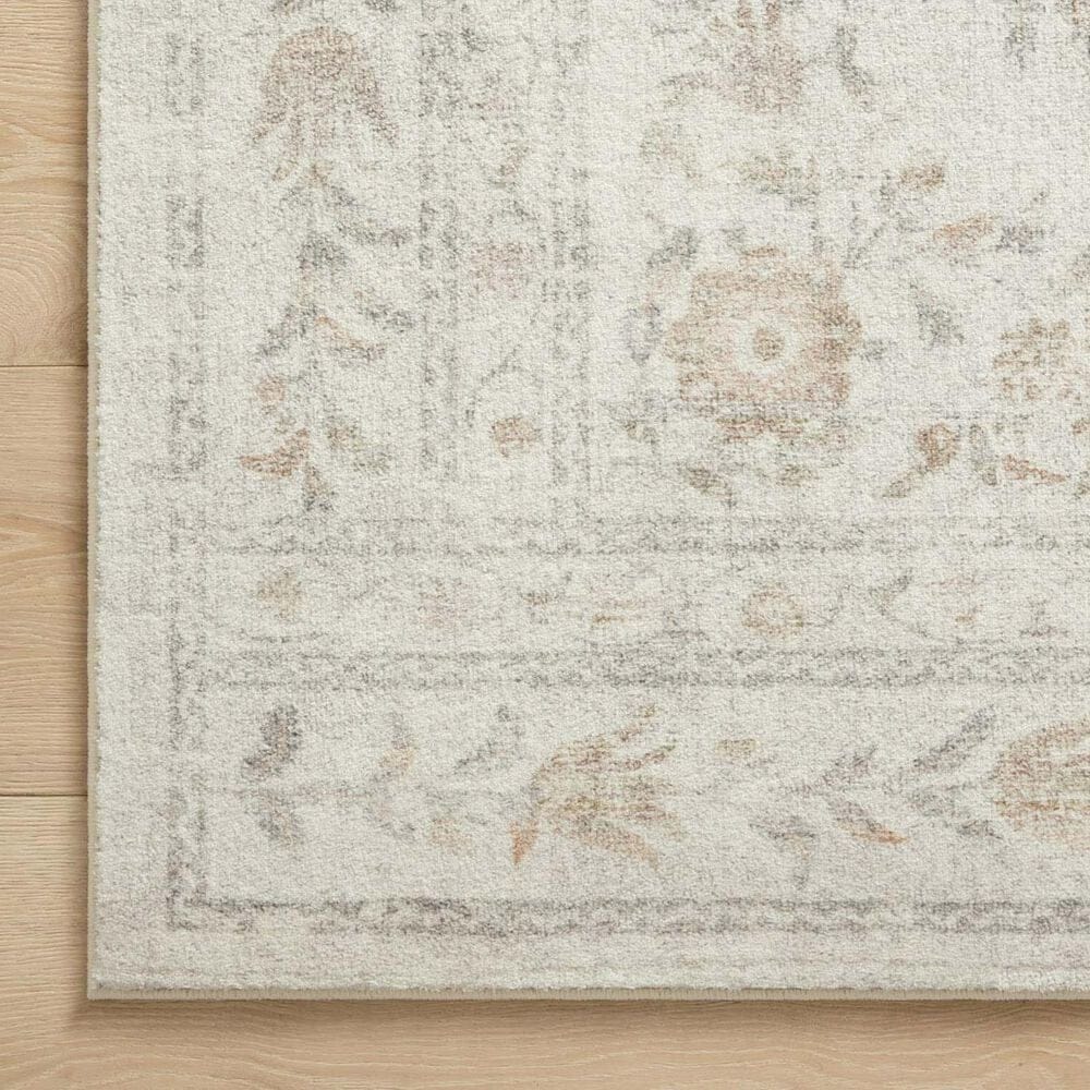 Rifle Paper Co. x Loloi Courtyard 2&#39;3&quot; x 3&#39;9&quot; Lily Yellow and Multicolor Area Rug, , large