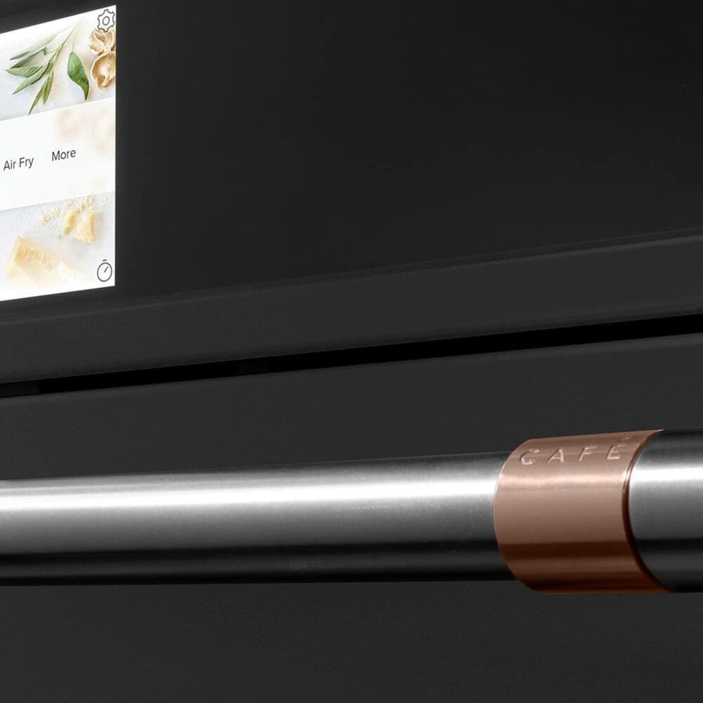 Cafe 2-Piece Kitchen Package with Matte Black 30" Smart Built-In Convection Single Wall Oven and Stainless Steel 30" Gas Cooktop, , large