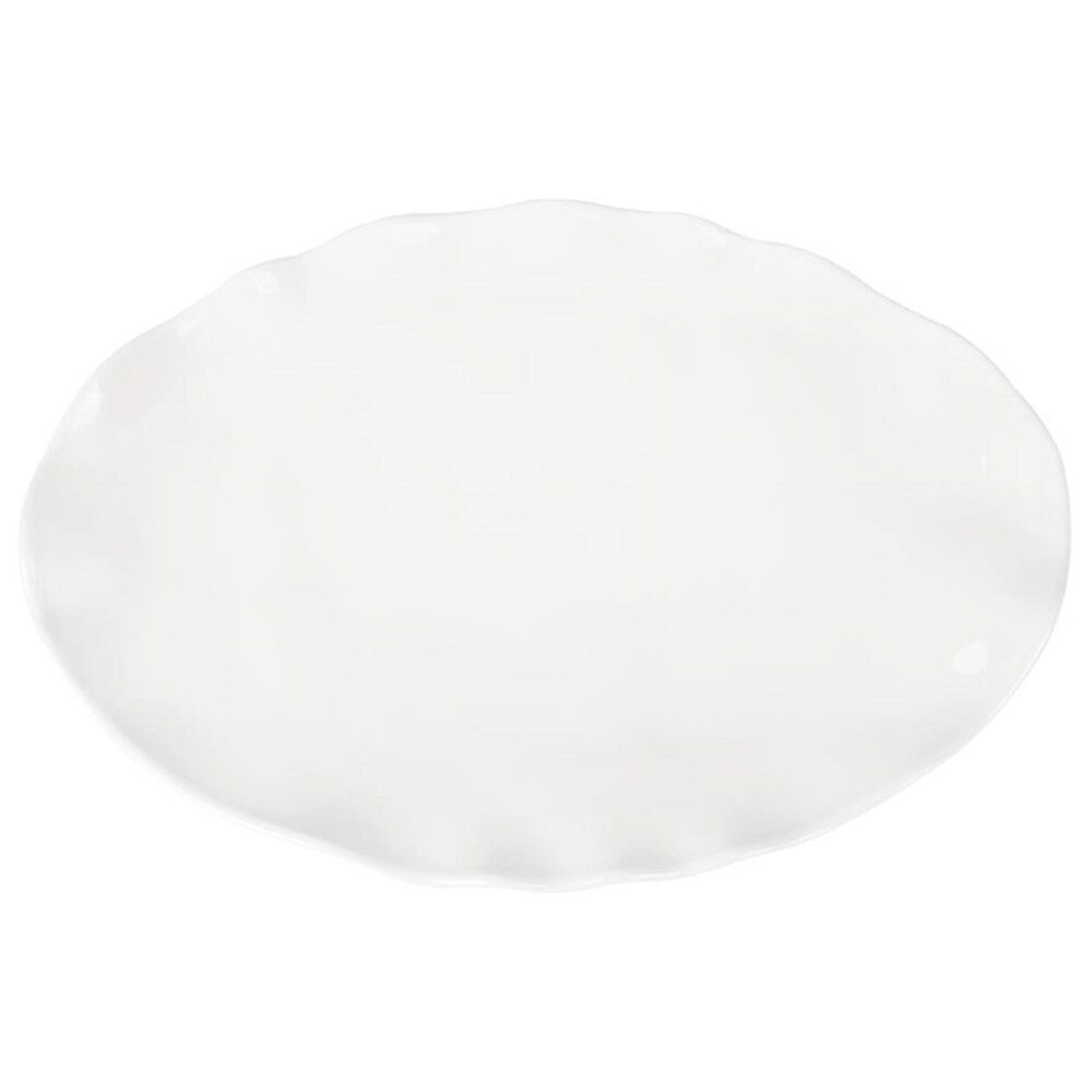 Supreme 16" Melamine Oval Serving Large Platter in White, , large