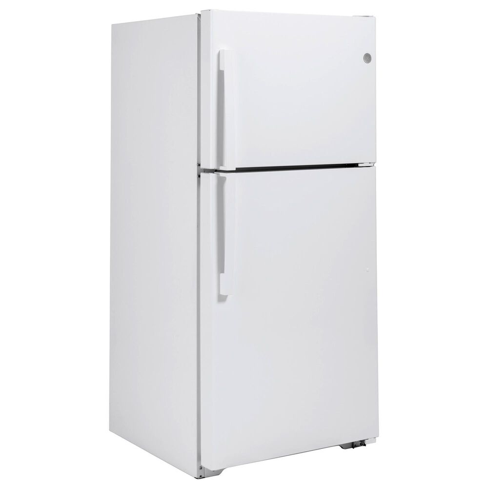 GE Appliances 19.2 Cu. Ft. Top-Freezer Refrigerator in White, , large