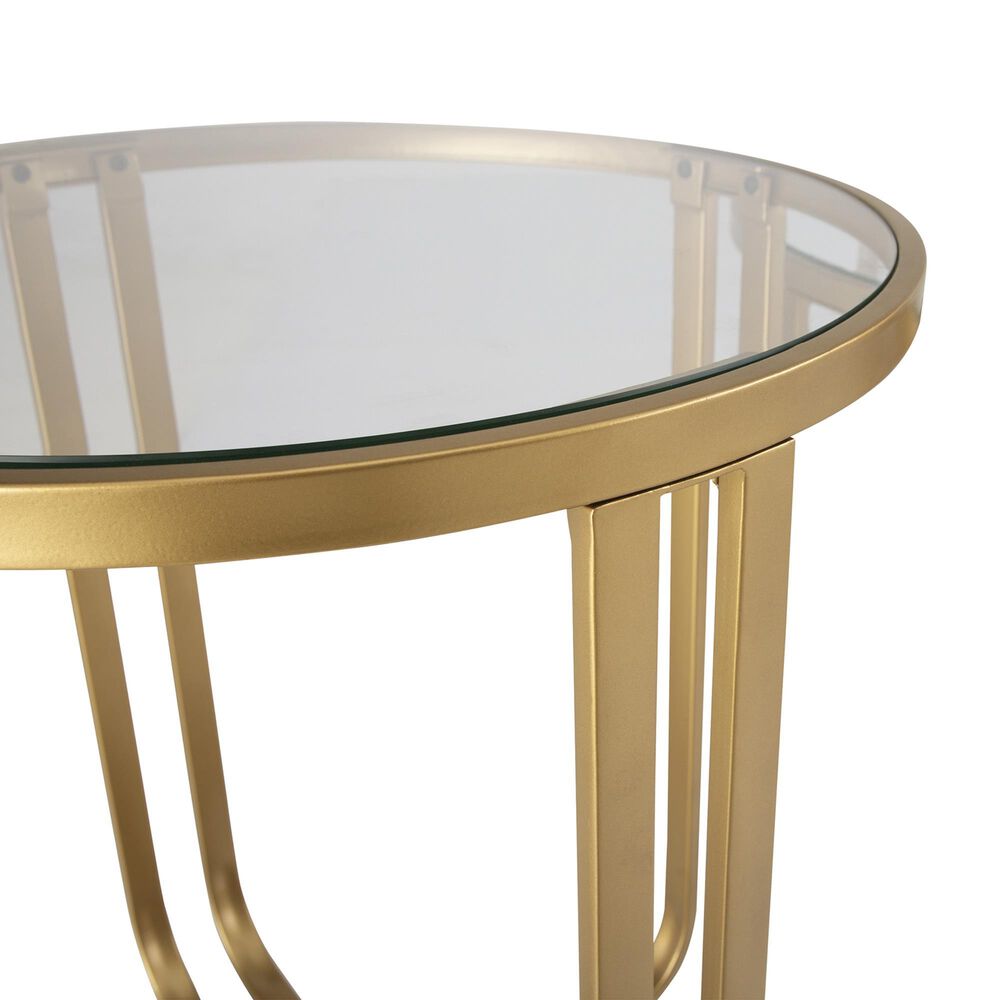 Ashley Milloton 3-Piece Occasional Table Set in Gold and Clear, , large