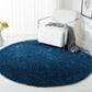 Safavieh August Shag AUG900N 6"7" Round Navy Area Rug, , large
