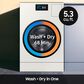 Samsung Bespoke Bespoke 5.3 Cu. Ft. Front Load AI All-in-One Vented Washer and Electric Dryer Combo in Ivory, , large