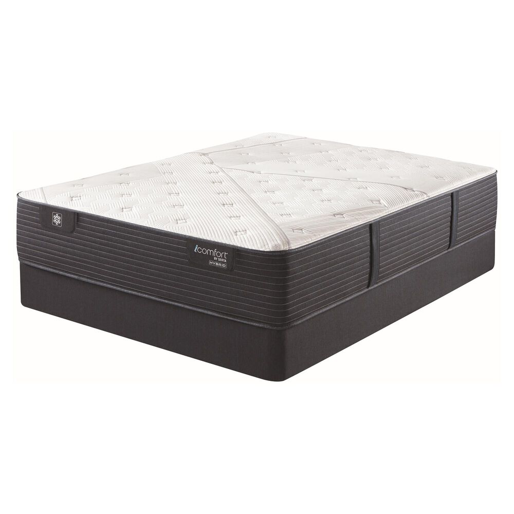 Serta iComfort Hybrid Quilted CF1000 Firm Queen Mattress with High Profile Box Spring, , large