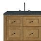 James Martin Vanities Breckenridge 60" Double Bathroom Vanity in Light Natural Oak with 3 cm Charcoal Soapstone Quartz Top and Rectangular Sinks, , large