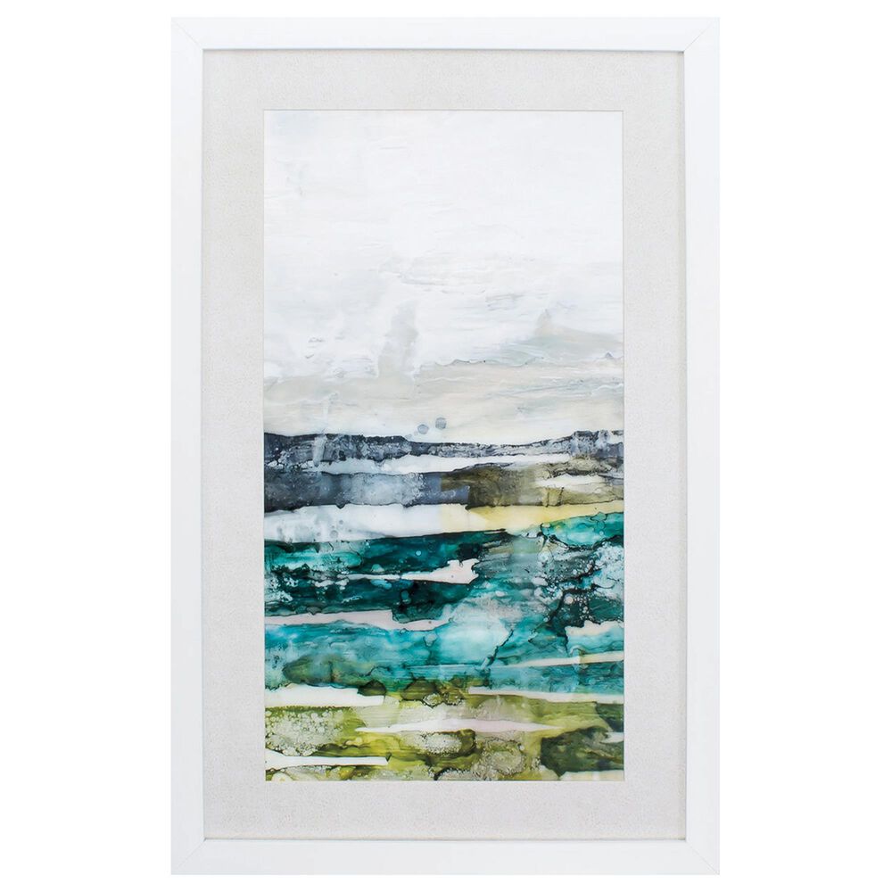 Propac "Crackled Marshland II" Wall Art in Teal, , large