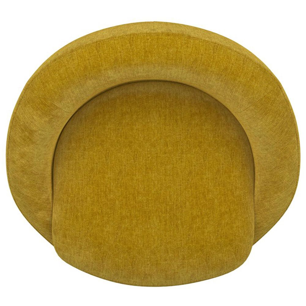 Golden Wave Furniture Blossom Swivel Chair in Yellow, , large
