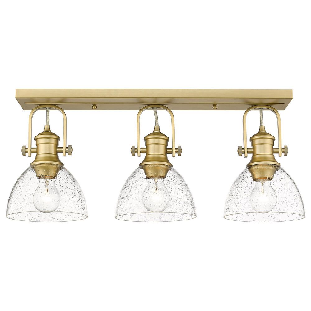 Golden Lighting Hines 3-Light Semi-Flush in Brushed Champagne Bronze, , large